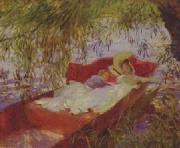 John Singer Sargent Two Women Asleep in a Punt under the Willows china oil painting reproduction